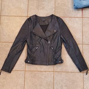 Topshop leather jacket